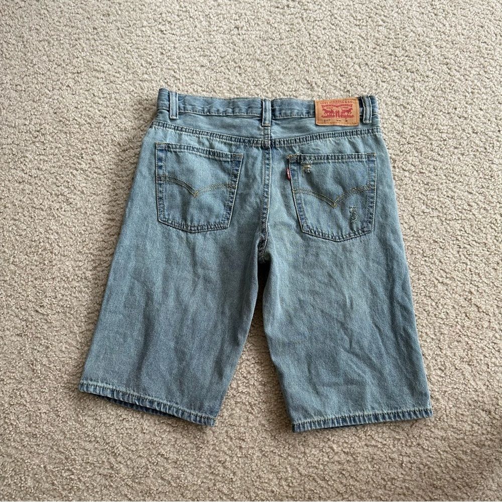 Levi’s vintage long jean shorts / jorts with adjustable waist